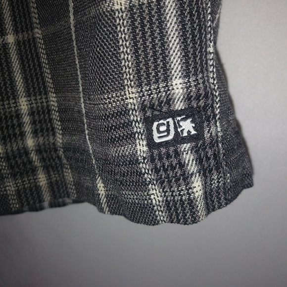 Gotcha Mens 30 Dark Gray Plaid Skater Shorts 30 - Picture 2 of 7